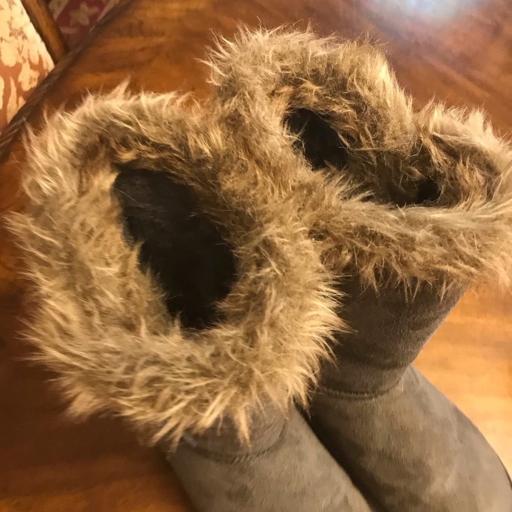 Cute furry boots